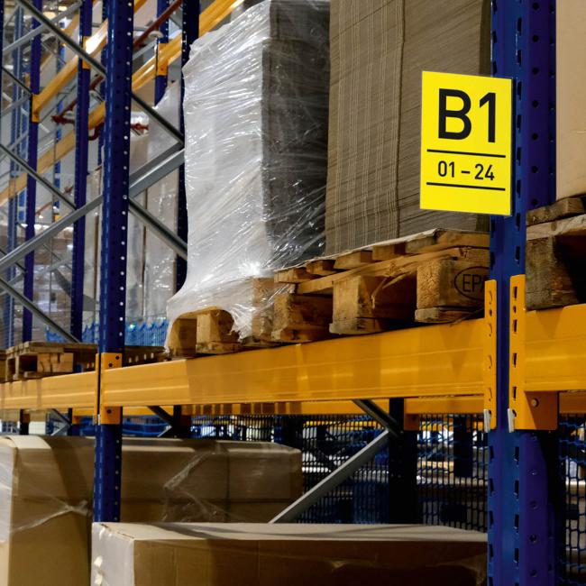 [DU187219] Magnetic aisle marking A5, portrait, transparent Magnetic aisle marking