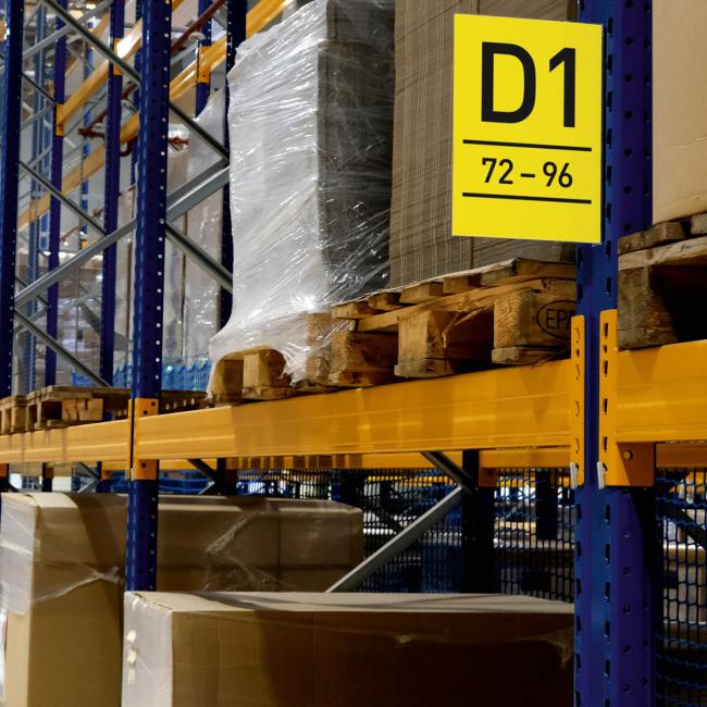 [DU187419] Magnetic aisle marking A4, portrait, transparent Magnetic aisle marking