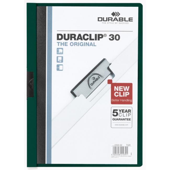 [DU220032] Obal s klipom DURACLIP Original 30 tmavozelený