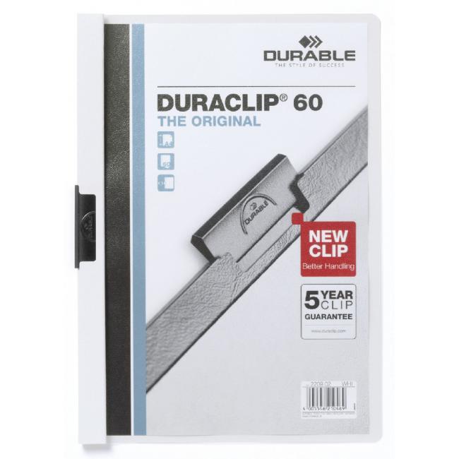 [DU220902] Cover with clip DURACLIP Original 60 white
