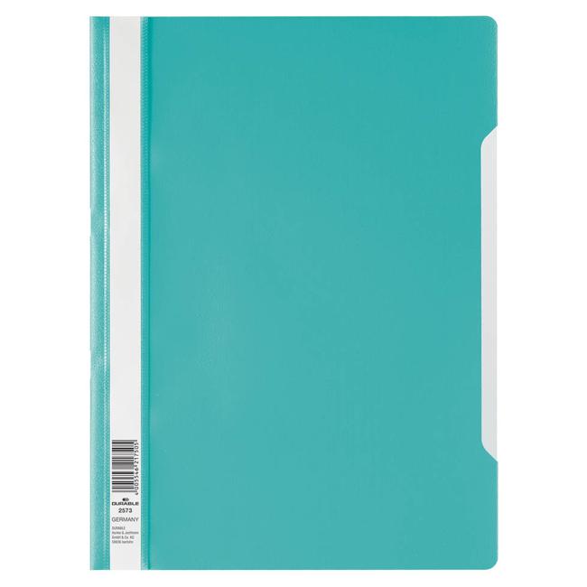 [DU257320] Quick binder standard DURABLE turquoise Transparent binder