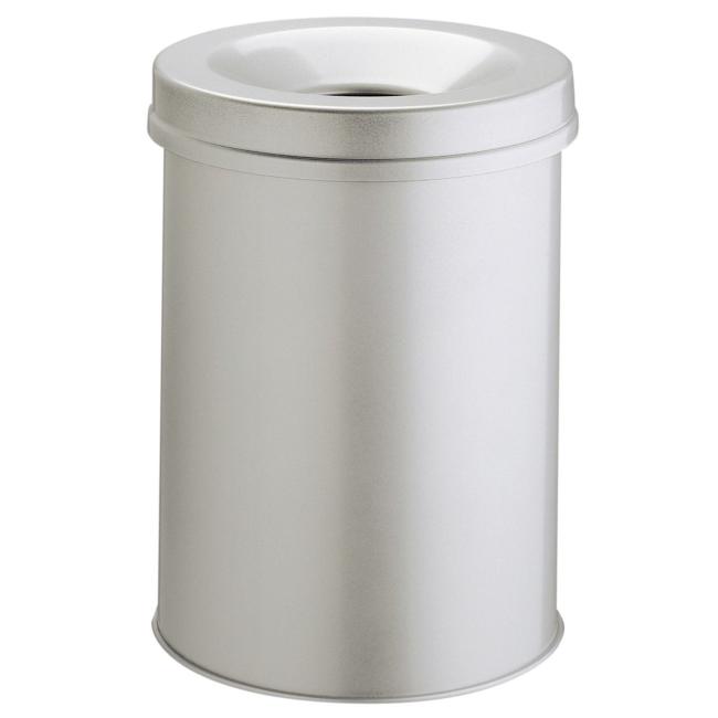 Ohňovzdorný oceľový kôš 15 ℓ sivý