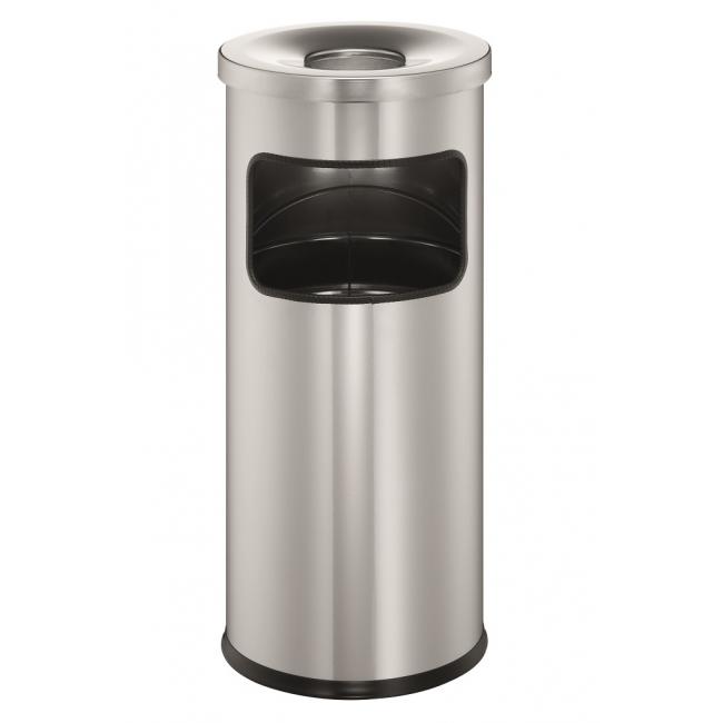 [DU333223] Basket with ashtray 17 ℓ silver