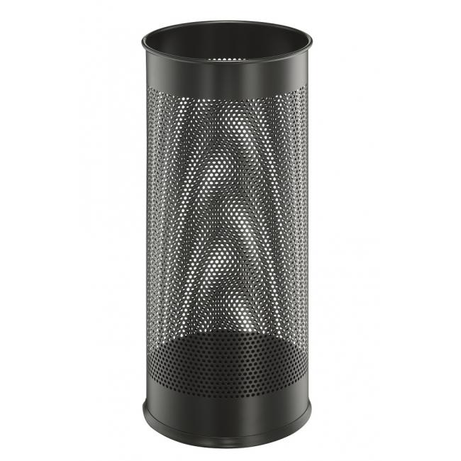 Black metal umbrella stand