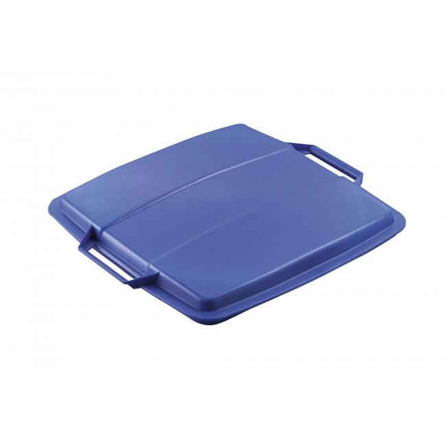 Lid for large-capacity plastic bin DURABIN 90 blue