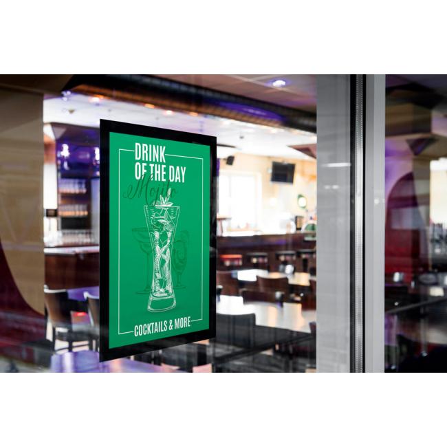 Self-adhesive panel Duraframe Sun A4 black