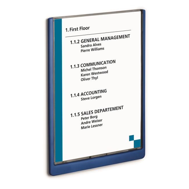 [DU486707] Information table Click Sign 210x297 blue