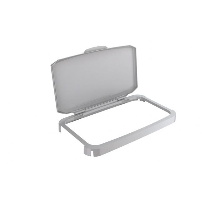 Hinged basket lid DURABIN 60 with gray frame