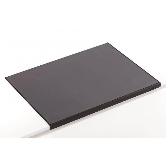 [DU729301] Table mat with transparent foil and corner protection 65x52cm black