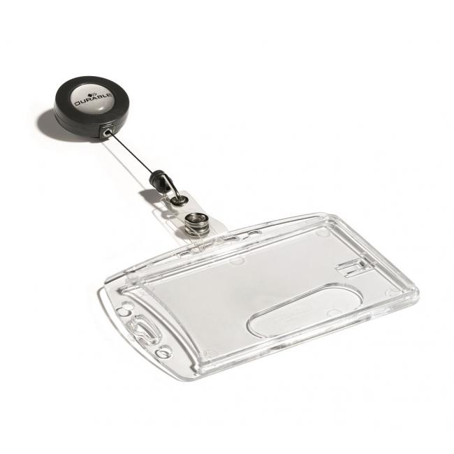 [DU801219] Visačka na plastovú kartu s kotúčom DURABLE 85x54mm 10ks