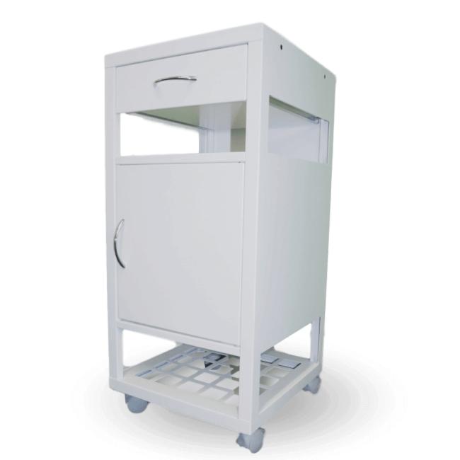 [AA000300] Hospital bedside table, h.86 x w.40 x d.40cm, RAL9010 white