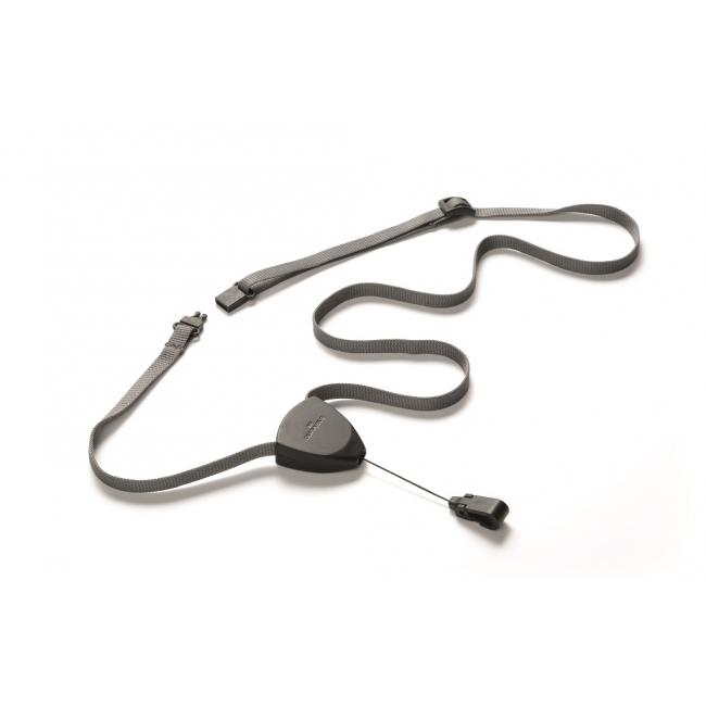 [DU830901] Závesný popruh DURABLE FLEX so šnúrkou čierny 10 ks