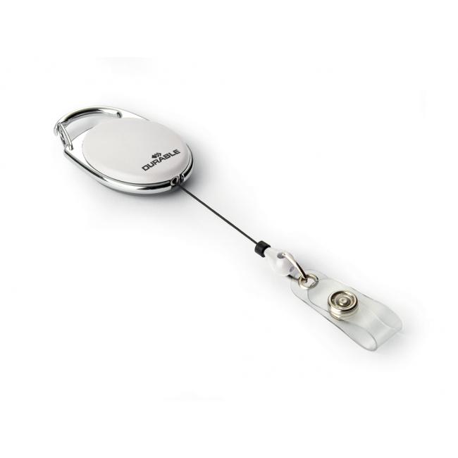 Retractable roll with strip DURABLE JOJO STYLE white 10 pcs