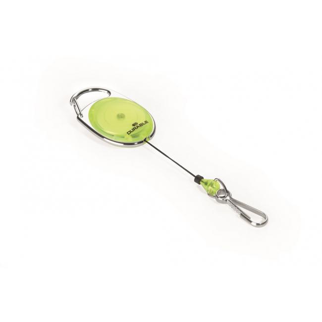 Retractable disc with clamp DURABLE JOJO STYLE yellow 1pc