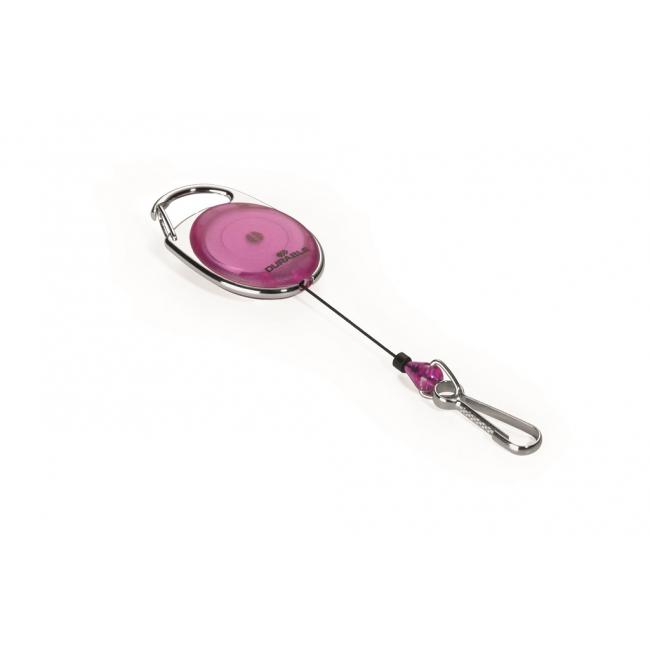 Retractable disc with clamp DURABLE JOJO STYLE light purple 1pc