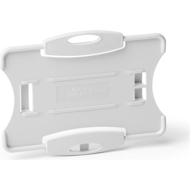 [DU898810] Plastová visačka otvorená DURABLE ECO šedá 87x54mm 10 ks