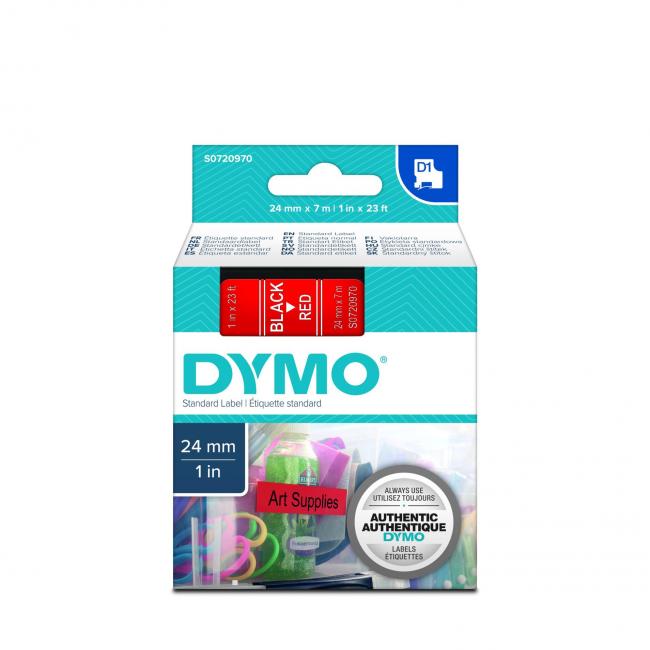 [DY053717] Self-adhesive tape Dymo D1 24 mm red/black