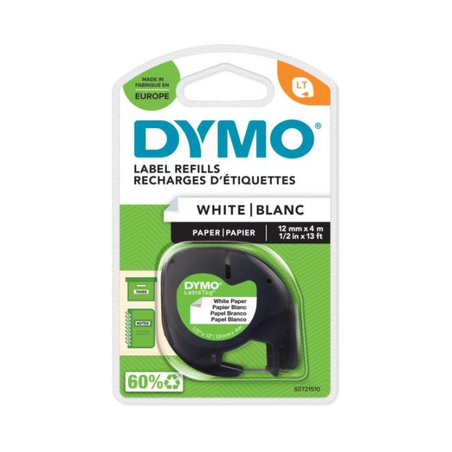 [DY721500] Dymo páska na papier Letratag biela 12mm x 4m