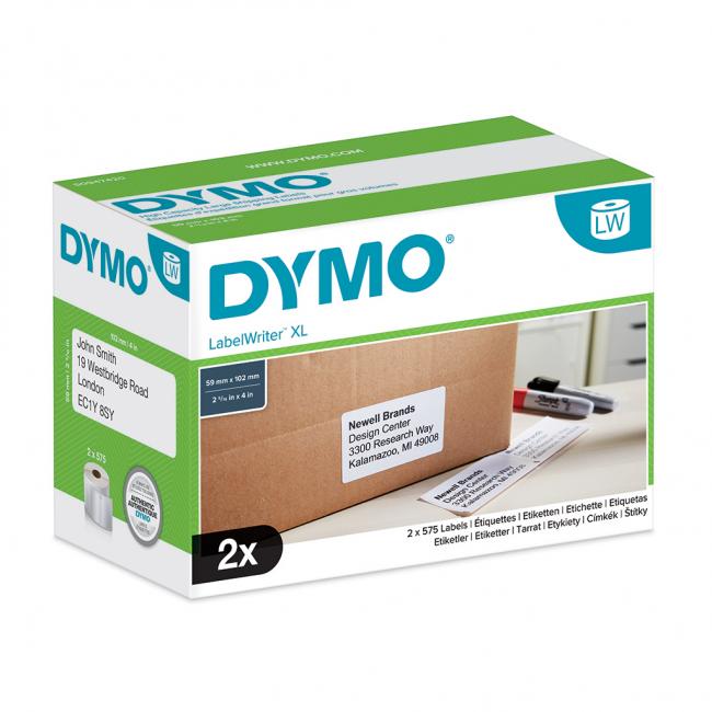 Self-adhesive labels Dymo LW 4XL 102x59 mm large expedition white
