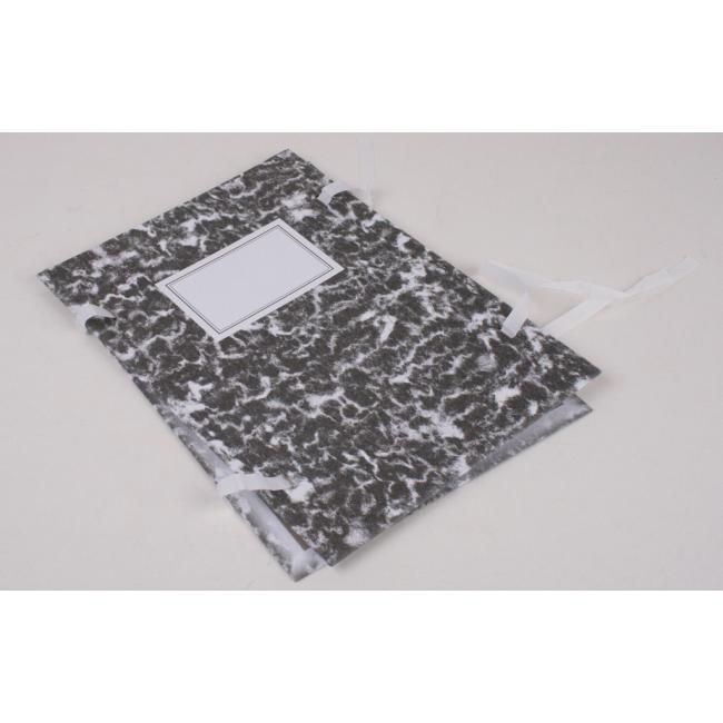 [EC017710] File boards A4 marble black-gray