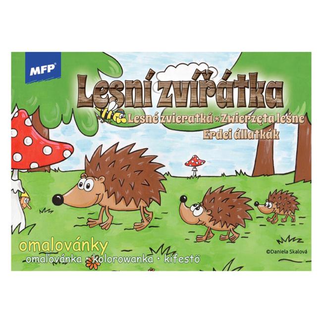 Omaľovánka A5 Lesné zvieratká