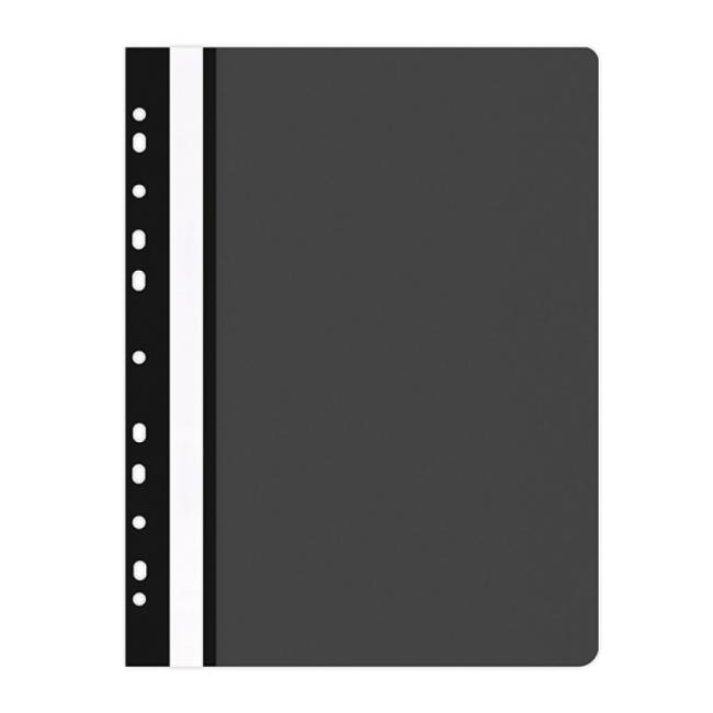 Quick binder PP with euro punching matt black