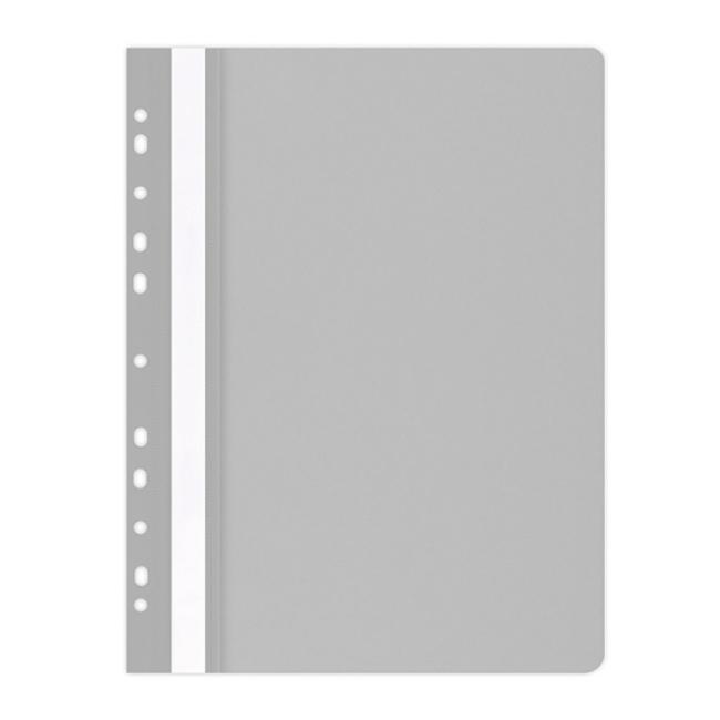 Rýchloviazač PP s euro dierovaním matná sivá