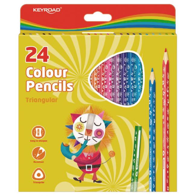 [EC971277] KEYROAD crayons, 24 colors