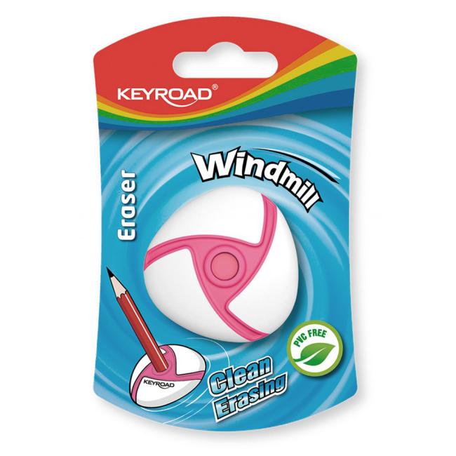 [EC971383] Rubber universal KEYROAD Windmill, blister, mix of colors