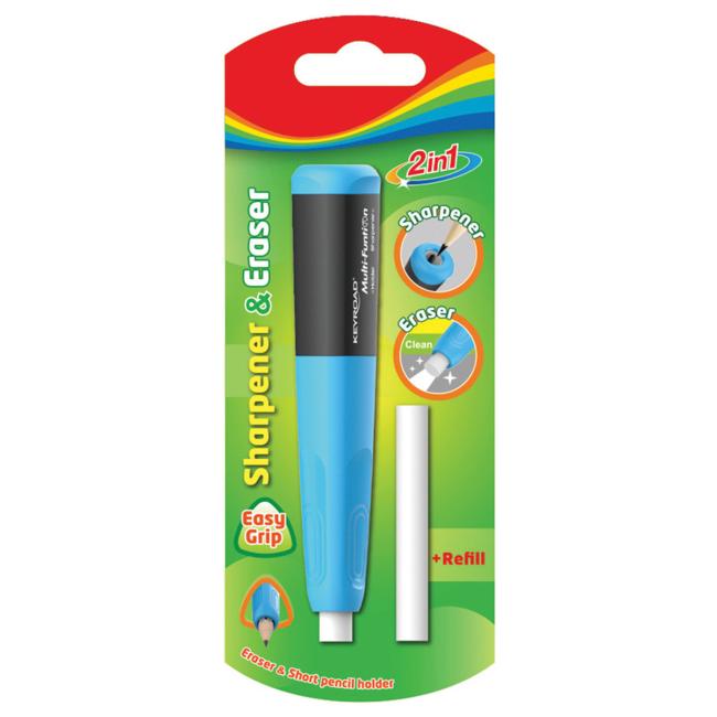 [EC972183] Strúhadlo plastové s gumou KEYROAD, náplň, blister