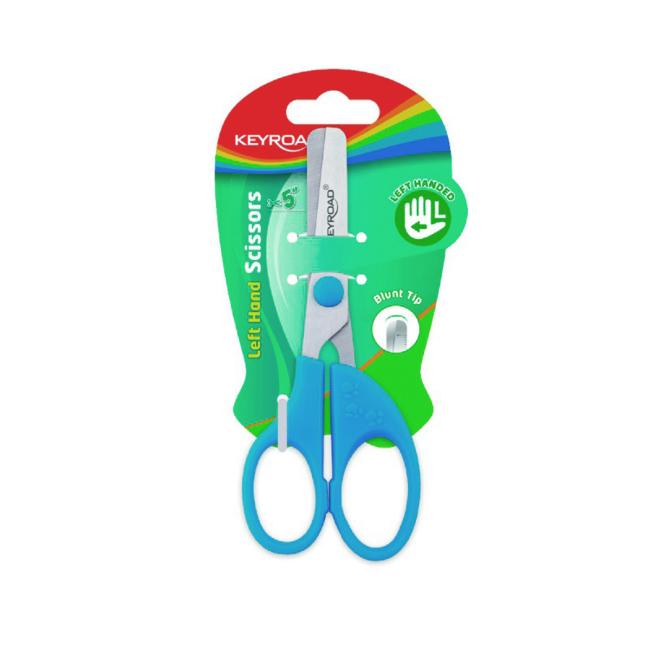 [EC972392] Children's scissors KEYROAD Kids for left-handed people 13 cm, blister, mix of colors