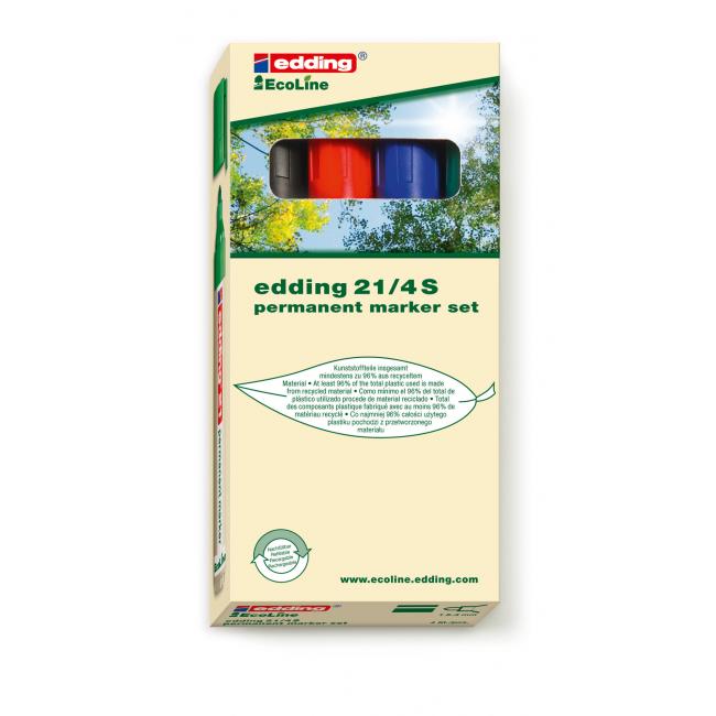 Set of permanent markers edding 21/4S