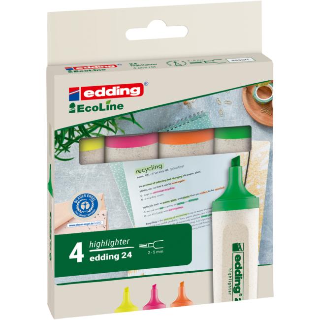Set of edding 24/4S highlighters