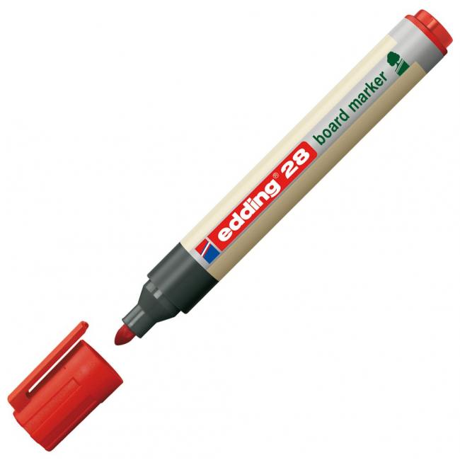 Popisovač na tabuľu edding 28 červená