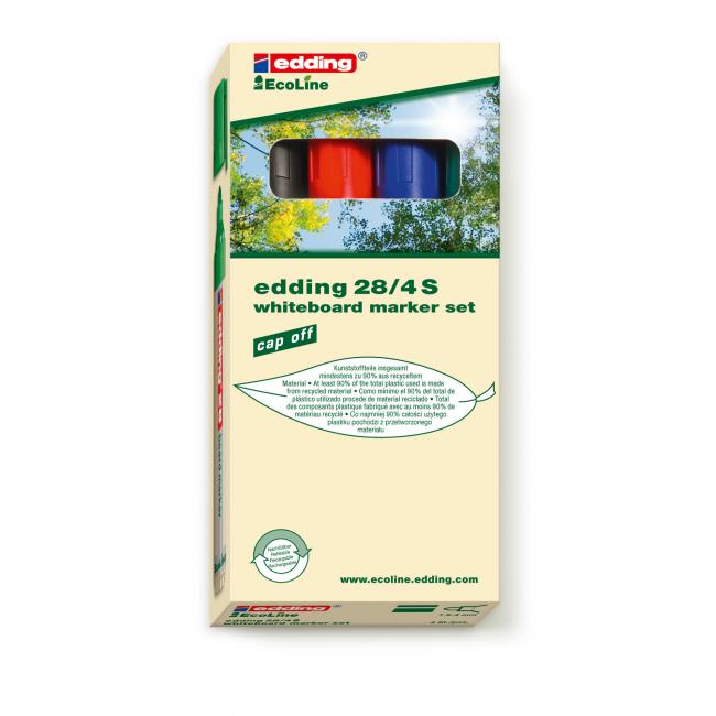 Set of edding 28/4S whiteboard markers