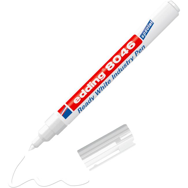Permanent marker edding 8046 white