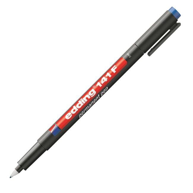 Permanent marker edding 141 F blue