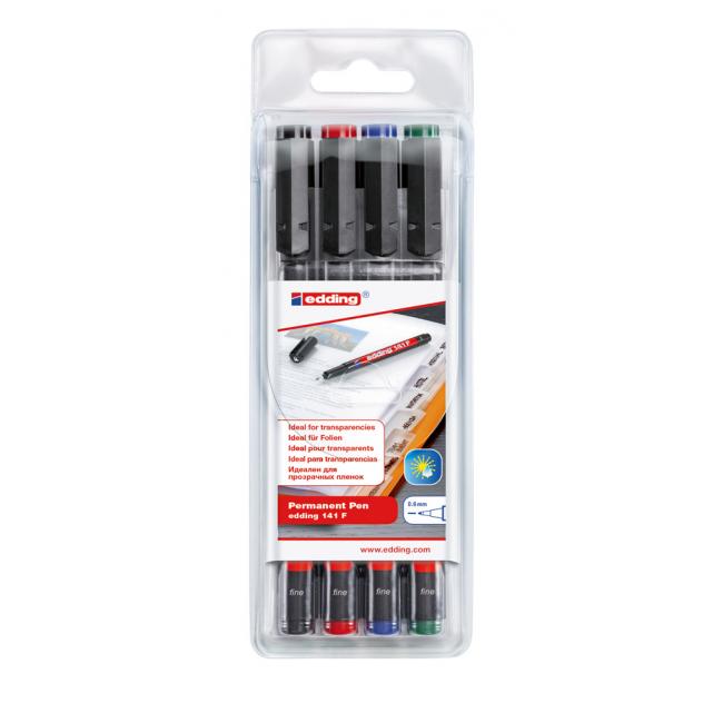 Set of permanent markers edding 141 F/4S