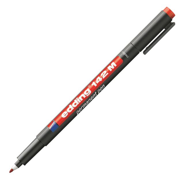 Permanent marker edding 142 M red