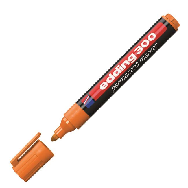 Permanent marker edding 300 orange