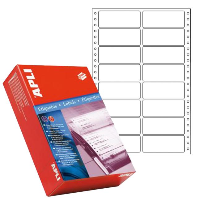 Tabuľkové štítky 89x36,1mm APLI 2 rady