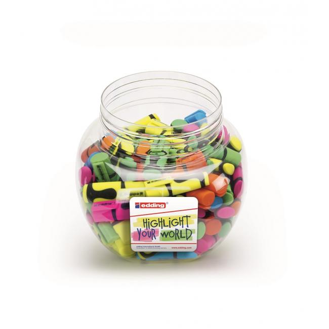 [ED070100] Display of mini highlighters edding 7/100 pcs