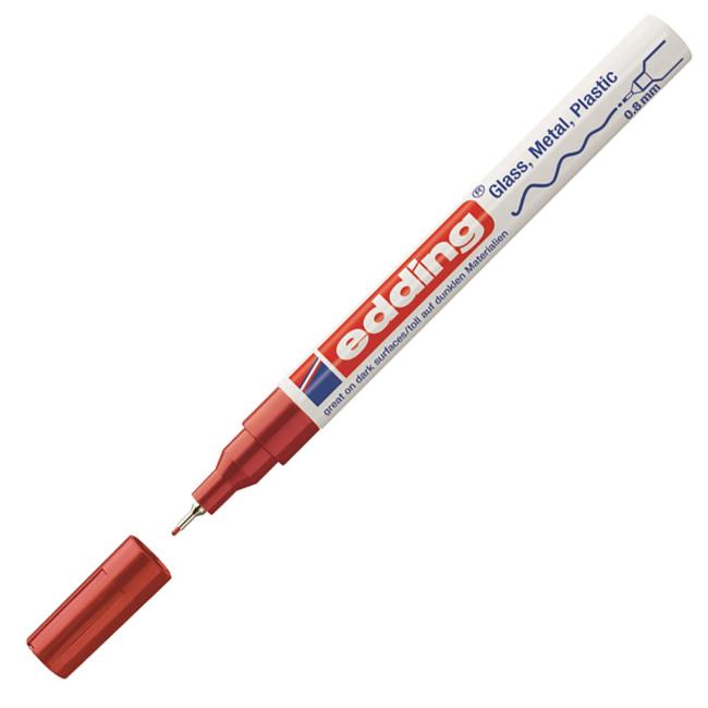 Lacquer marker edding 780 red