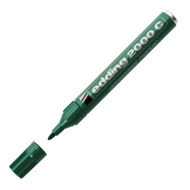 Permanent marker edding 2000C green