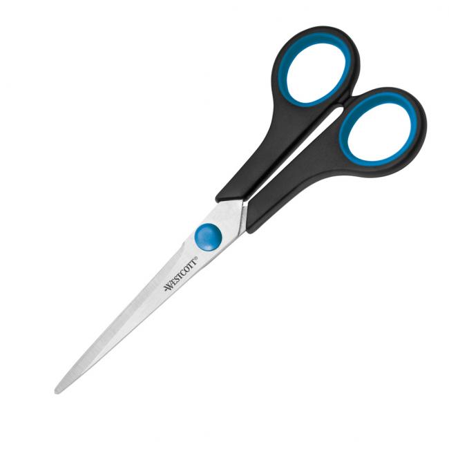 [AM302710] Westcott Easy Grip Scissors 18cm blue-black