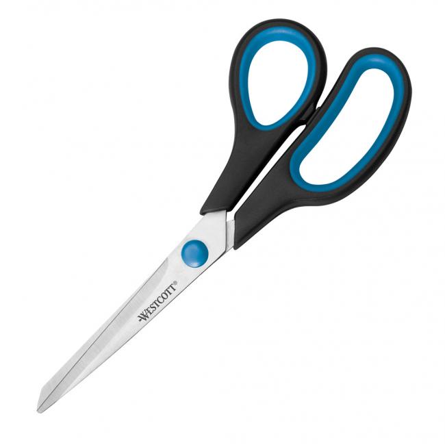 Westcott Easy Grip Scissors 21cm blue-black