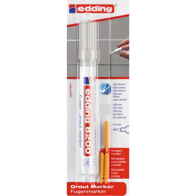 [ED820026BL] Crevice marker edding 8200 silver-grey in BL