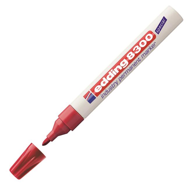 Industrial permanent marker edding 8300 red