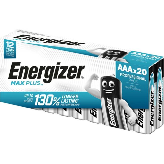 [EN076432] Energizer Max Plus AAA alkalická mikrotužková batéria 20 ks