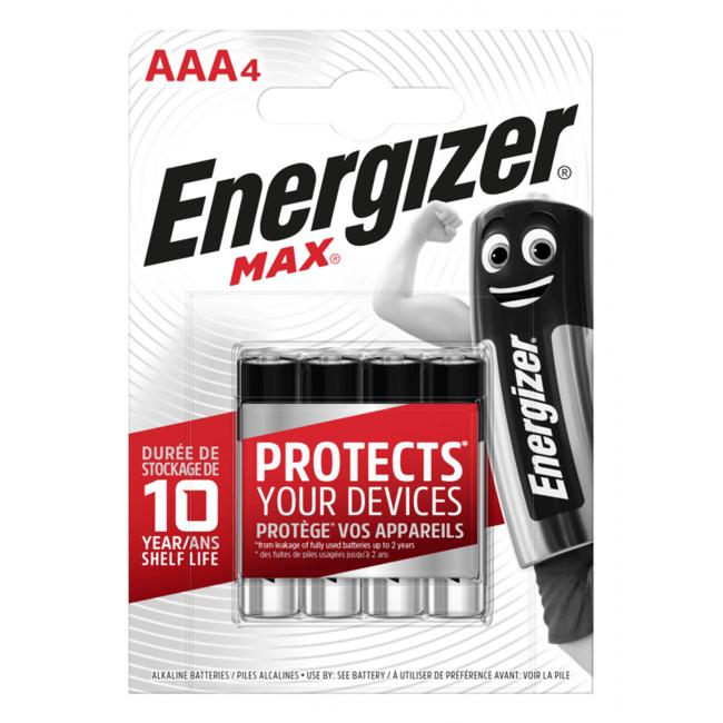 [EN426687] Energizer alkaline battery Max 1.5 V, type AAA, 4 pcs